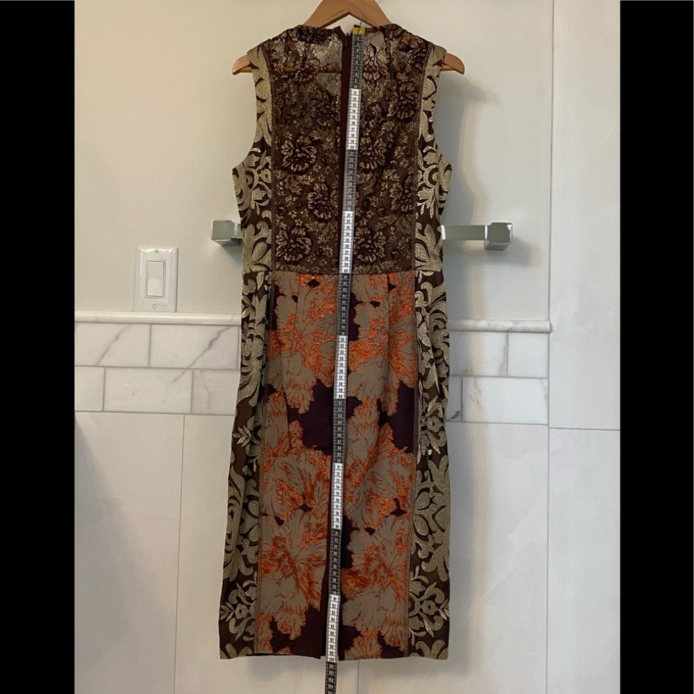 Byron Lars Beauty Mark Anthropologie Brocade Dress Size 4 New - Picture 4 of 6